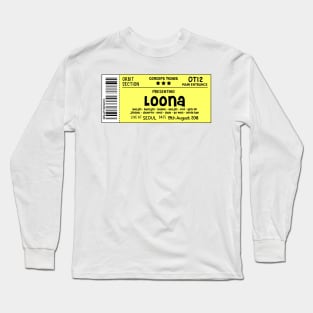 LOONA Concert Ticket Yellow Long Sleeve T-Shirt